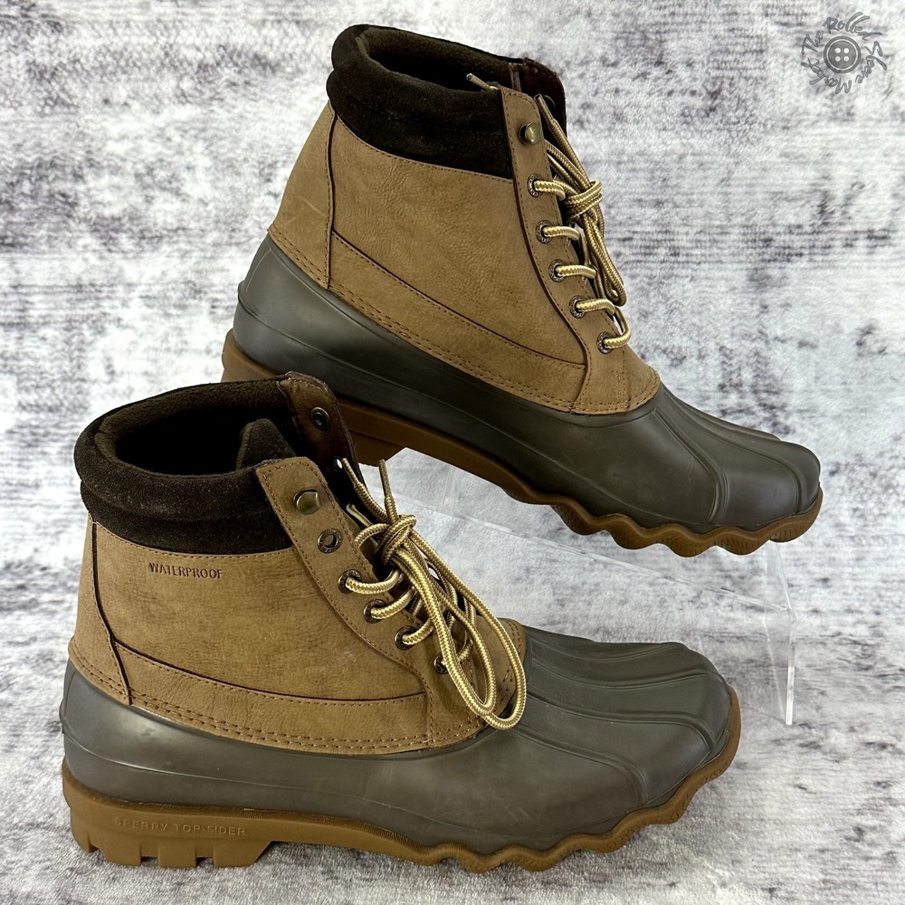 Sperry Brown and Black Men's Boots